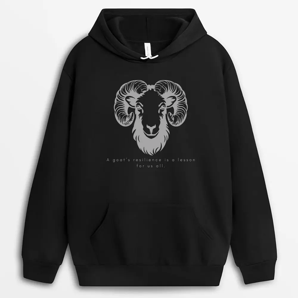 A Goats Resilience Is A Lesson For Us All Seyxgap Hoodie - Black