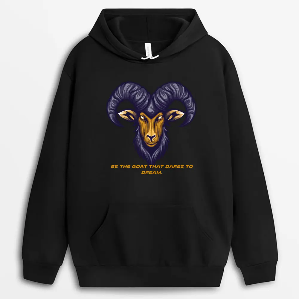 Be The Goat That Dares To Dream Seyxgap Hoodie - Black